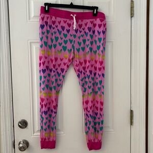 Little Sleepies Ombré Hearts size large women’s jogger pants